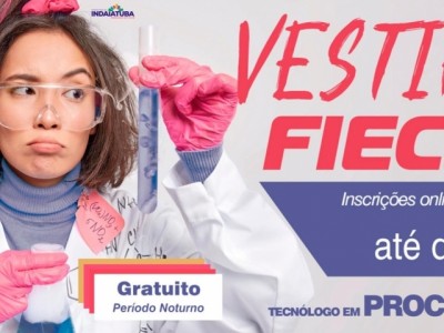 Estão abertas as inscrições do Vestibular 2027 para o curso de Tecnólogo em Processos Químicos