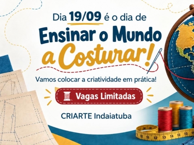 As vagas são limitadas e a inscrição é on-line