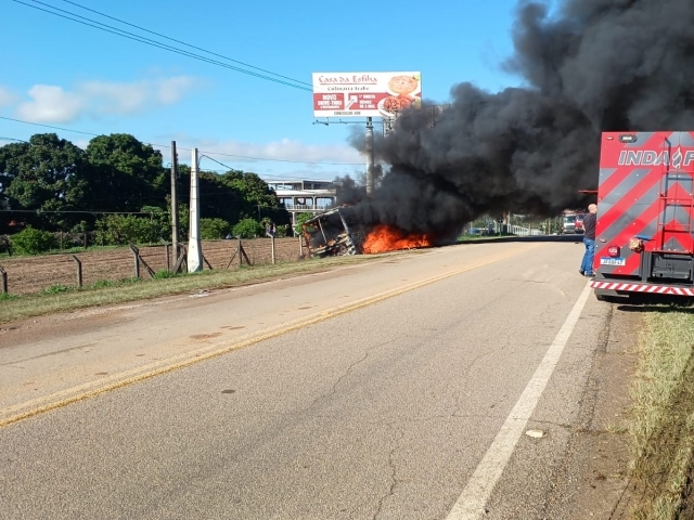 Inda Fire foi acionada para apaga ro fogo