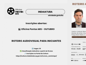 Cultura promove oficina gratuita de roteiro audiovisual dia 29 pelo Pontos MIS