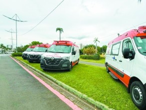Mais quatro ambulâncias chegam para implantação do Samu 192